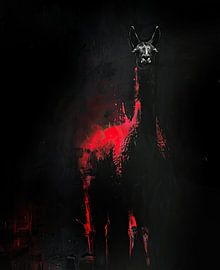 Painting Lama Abstract by Art Whims