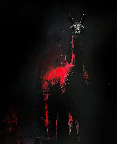 Gemälde Lama Abstrakt von Kunst Laune