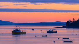Zonsopkomst Bar Harbor, Maine van Henk Meijer Fotografie