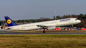 Lufthansa Airbus A321-200 Passagierflugzeug.