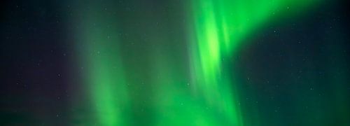 Panorama Noorderlicht (Aurora Borealis) in IJsland