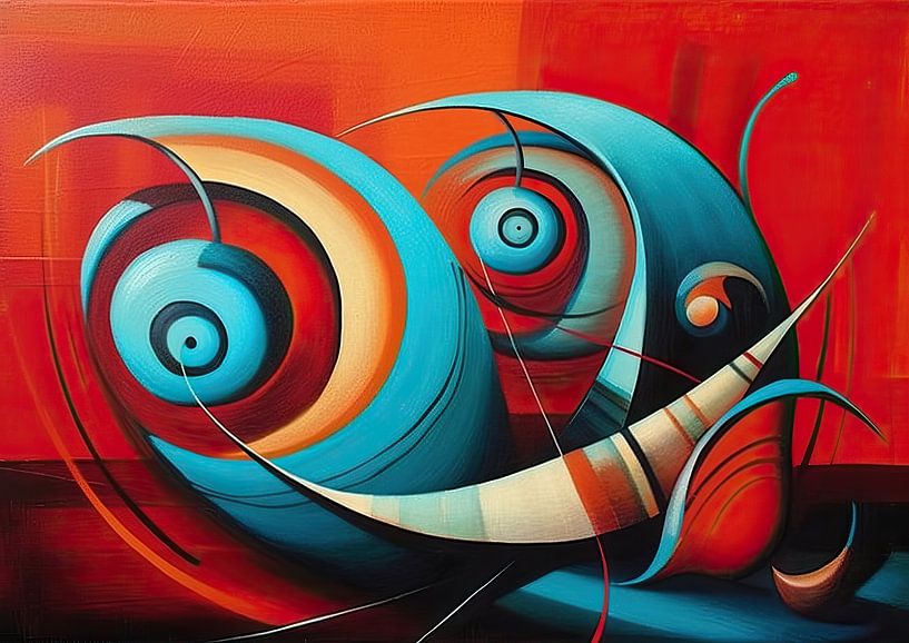Painting Lively Fish by ARTEO Paintings