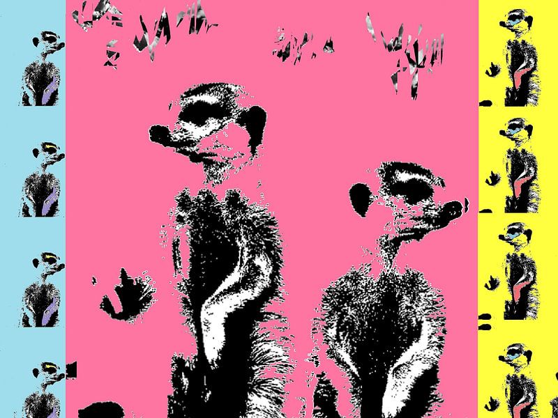 Suricata suricatta by Elle Hart by Elle Hart