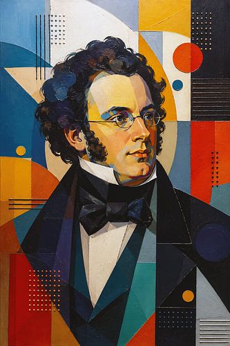 Oostenrijkse componist Franz Schubert schilderij.