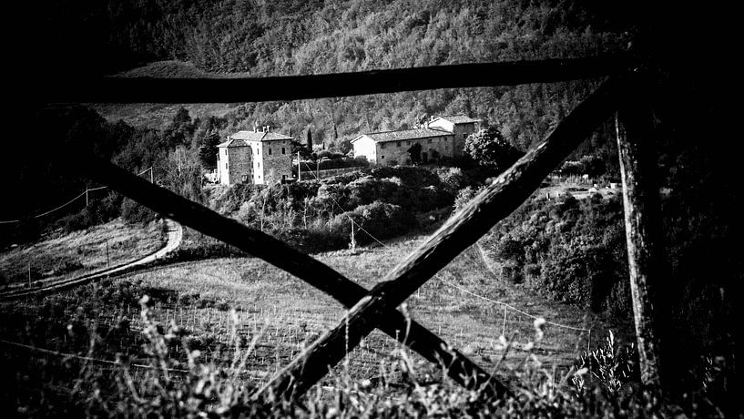 Panorama view from the balcony of Umbria, Italy by BJ Fleers