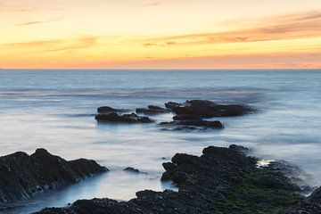 A beautiful sunset on the Opal Coast by Heidi Bol