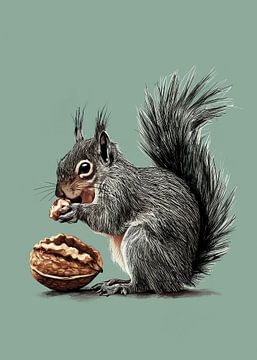 The Squirrel & The Walnut by Andreas Magnusson