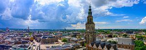 Groningue vue panoramique sur la ville sur Sjoerd van der Wal Photographie