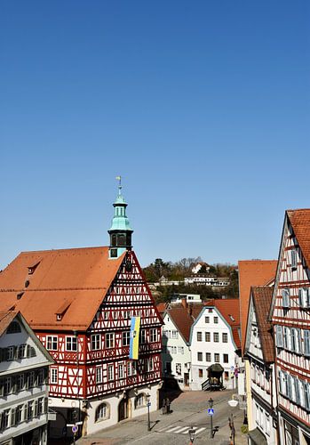 het historische stadhuis in Backnang