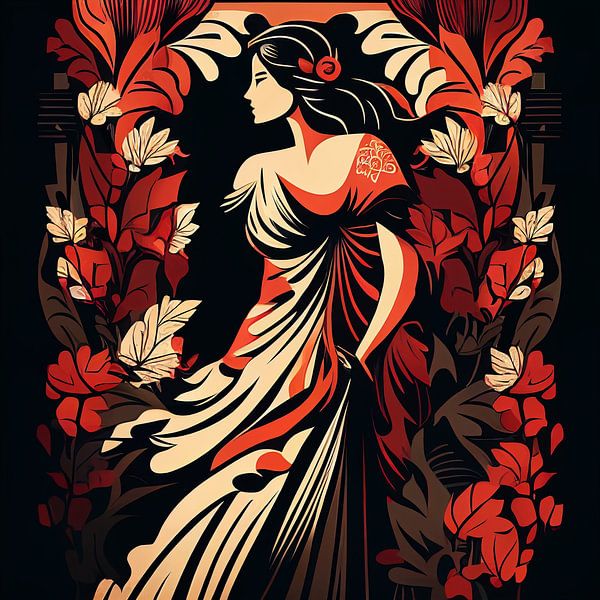 Roses rouges par Liv ter Riet