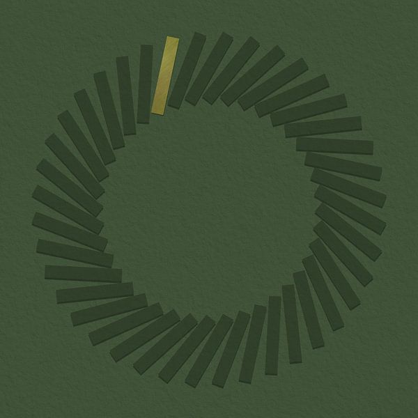 Relief Art - Mossy Green (Flexa-Farbpalette 2025) von STUDIO MINIMAL ART