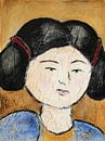 Een portret van een Chinese dikke dame  'Fat lady' IV van Linda Dammann thumbnail