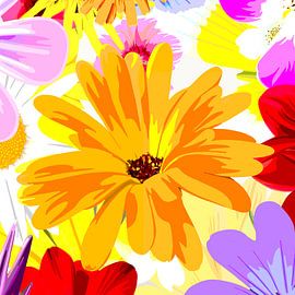 Frühlingsblumen von Jole Art