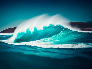 Vagues dans la mer sur Mustafa Kurnaz