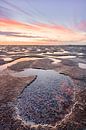 Zonsondergang boven de waddenzee van Thea.Photo thumbnail