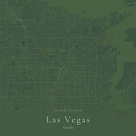 Vintage map of Las Vegas, United States by Prints of Place