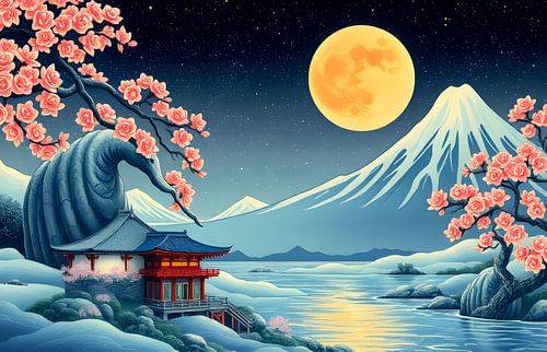 rijzende zon mount Fuji