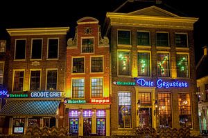 Gastronomie in Groningen bei Nacht