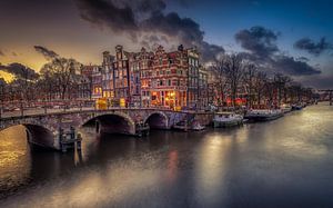 Amsterdam Sonnenuntergang von Michiel Buijse