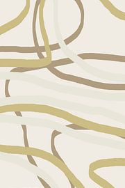 Pastellfarbene Pinselstriche im Boho-Stil Nr. 8 von Dina Dankers