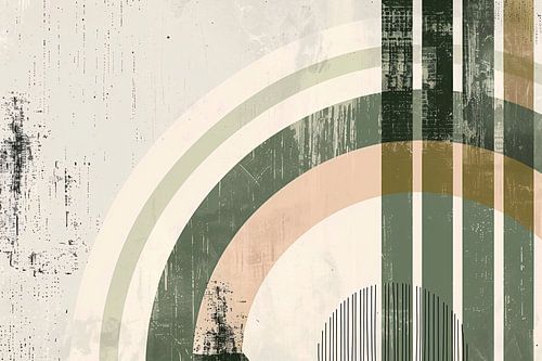 Monochrome Bogen en Lijnen in Harmonie