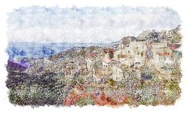 Le village espagnol de Polopos sur Art by Jeronimo