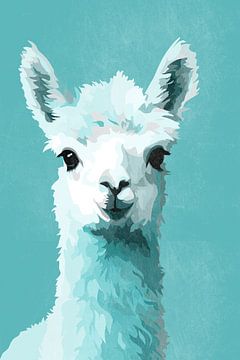 Alpaca in Blue-green by Whale & Sons