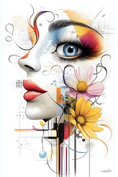 kunstachtige en grappige whimsical karikatuur van Gelissen Artworks