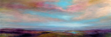 Heide - roze wolken van Annette Schmucker