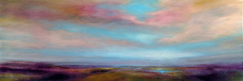 Heathland - pink clouds
