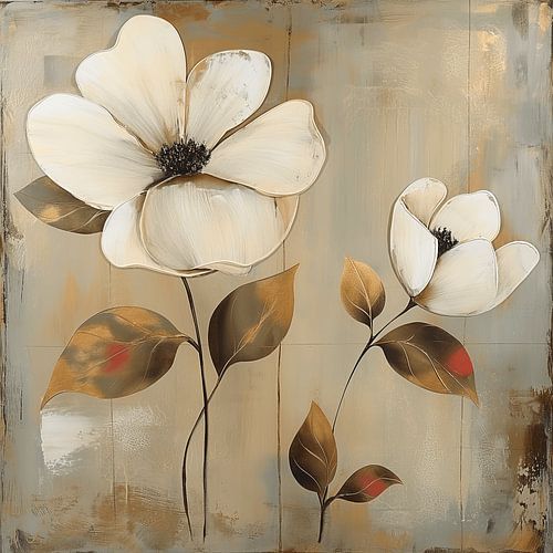 Flowers abstract, neutral and timeless
