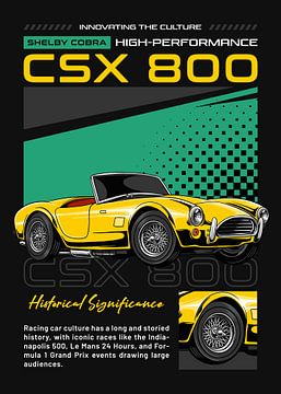 Shelby Cobra CSX 8000 Muscle Car sur Adam Khabibi