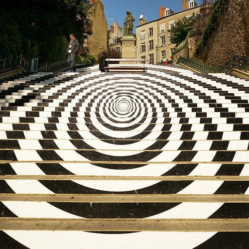 Op-Art in Blois. Frankrijk.