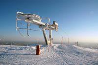 Bevroren Skilift in Noorwegen