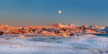 Sommarøya Winterpanorama, Noorwegen