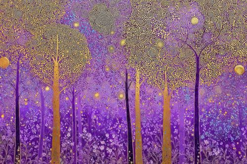 Purple Spiral Forest