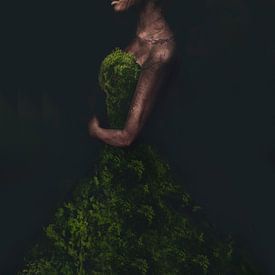Digitale Kunst einer Frau, inspiriert von Klimamärschen - Kampf für Nachhaltigkeit und Hoffnung von Elianne van Turennout