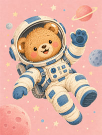 L'aventure spatiale fantaisiste de l'ourson astronaute sur Thomas burnet