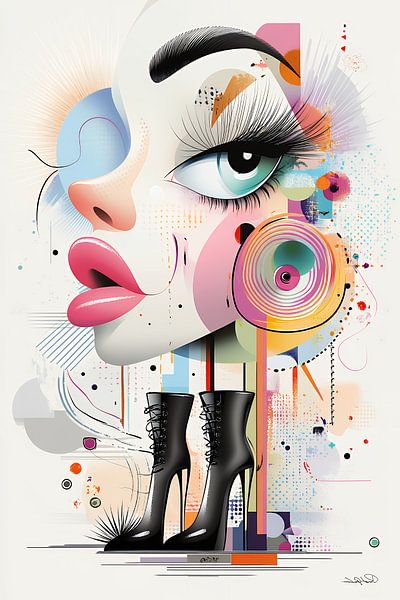 kunstachtige en grappige whimsical karikatuur van Gelissen Artworks