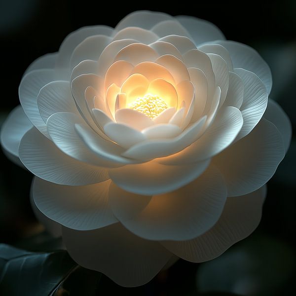 Camellia bloem portret van TheXclusive Art