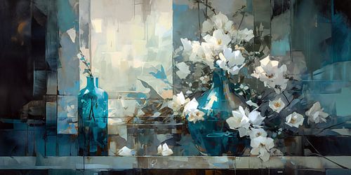 Abstraktes Blumenstillleben