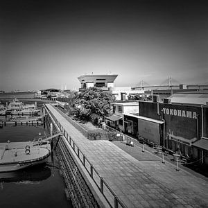 Blick zum Yokohama Kreuzfahrt-Terminal | monochrom