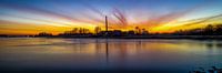 Zonsondergang steenfabriek Wageningen van Robert Stienstra thumbnail