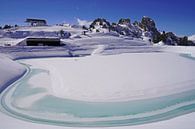 Frozen pond and sky hut by Babetts Bildergalerie thumbnail