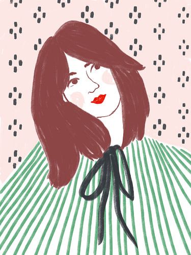 Dreamy portrait of a woman by Anna Benge
