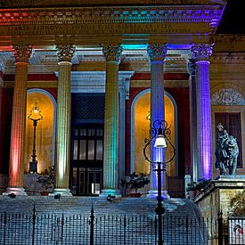 Nächtlicher Sound des Teatro Massimo in Palermo  von Silva Wischeropp