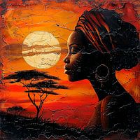 Afrikaanse beeldschone dame