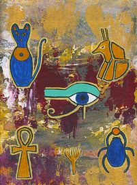 Symbole Ägyptens von Nelleke Bruno