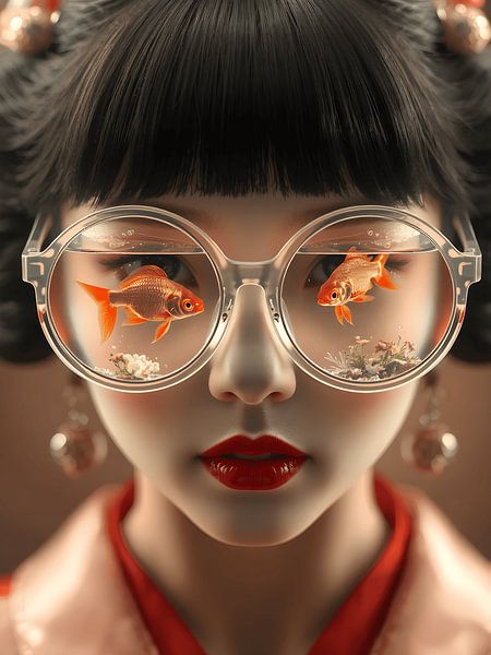 Geisha surrialism by Jolique Arte