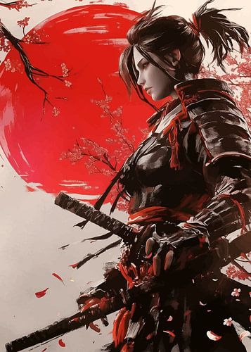 Japanse vrouwelijke samoerai 2